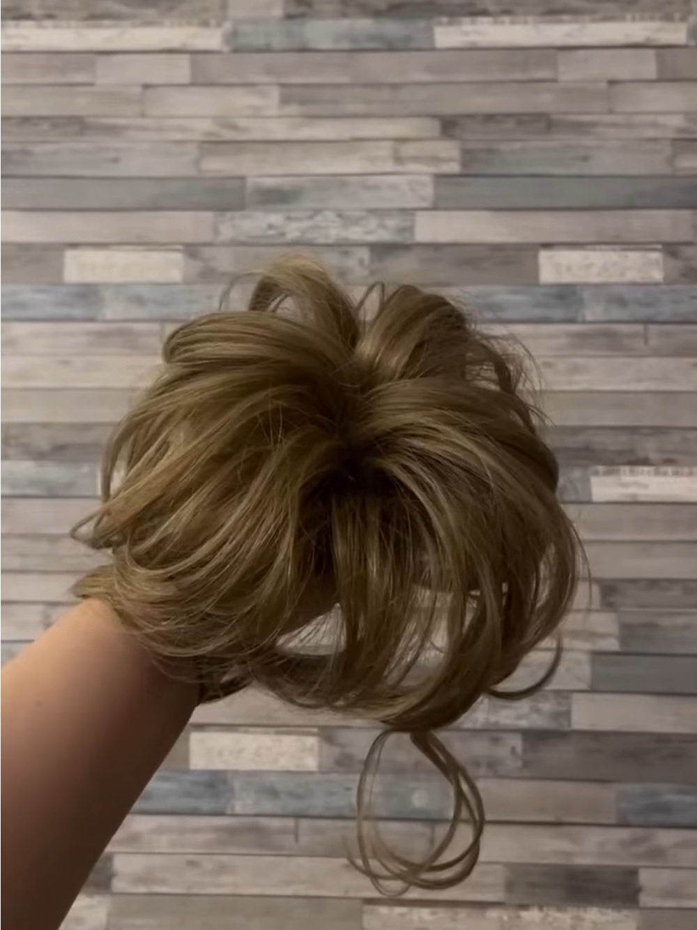 Ash Blonde Sammy Hair Bun | INH hair bun with draw string and clips - Women Hair